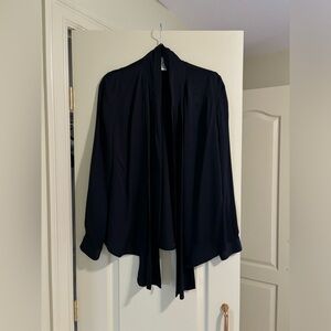DVF Silk Tie-Neck Blouse